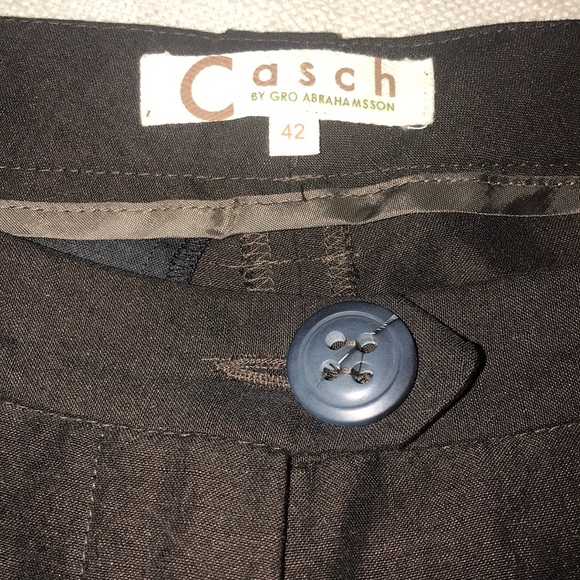 NWOT Casch by Gro Linen mix Brown shorts - Picture 8 of 9